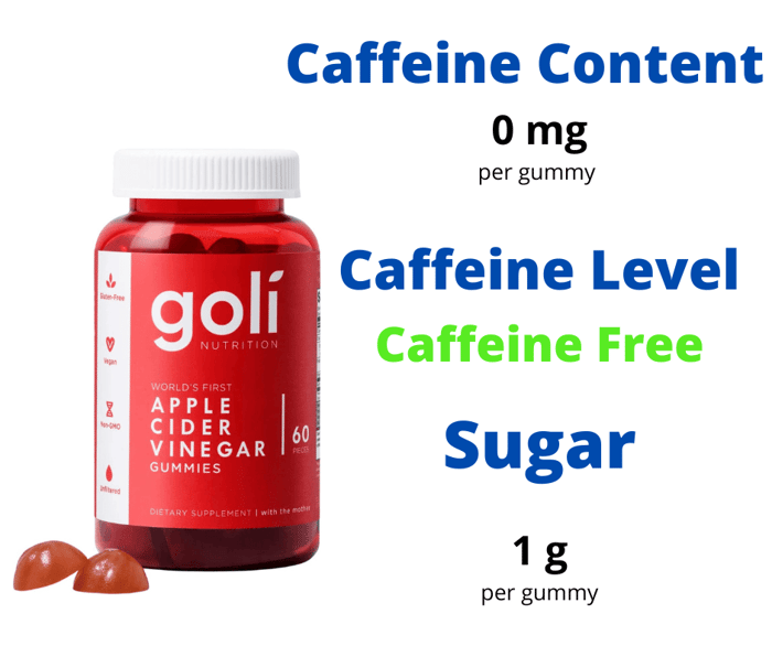 How Much Caffeine Is In Goli Apple Cider Vinegar Gummies?