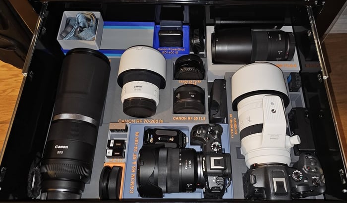 Custom TPU inserts keeps gear safe and organized