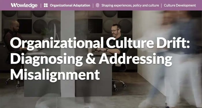 Organizational Culture Drift: Diagnosing and Addressing Misalignment