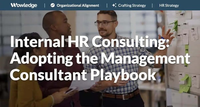 Internal HR Consulting: Adopting the Management Consultant Playbook