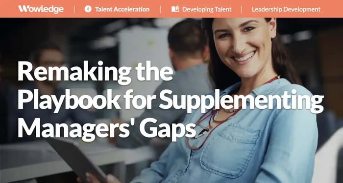 Remaking the Playbook for Supplementing Managers' Gaps