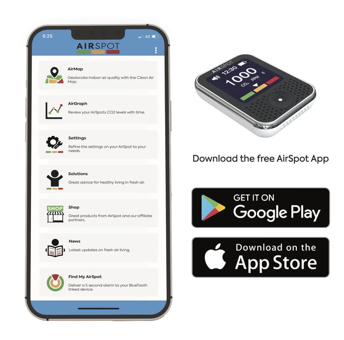 The AirSpot App - completely free on App Store & Google Play