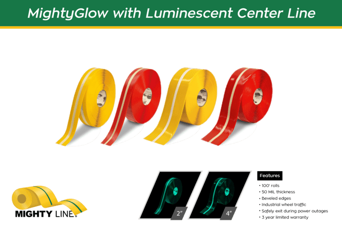 Mighty Line Glow in the Dark Floor Tapes