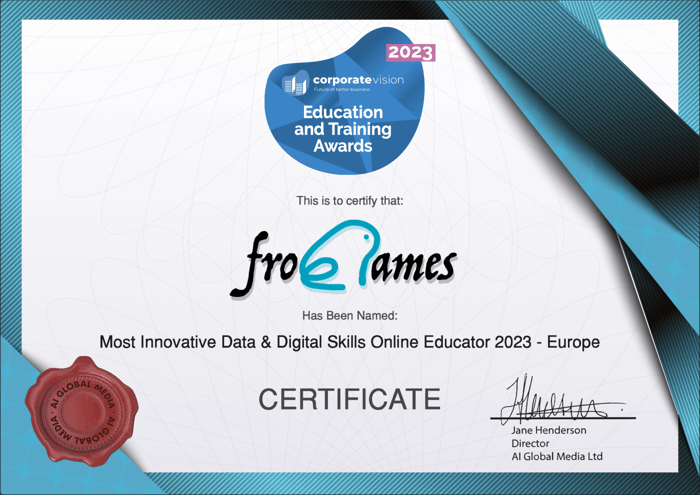 Educación online más innovadora de datos y habilidades digitales 2023 - Europa