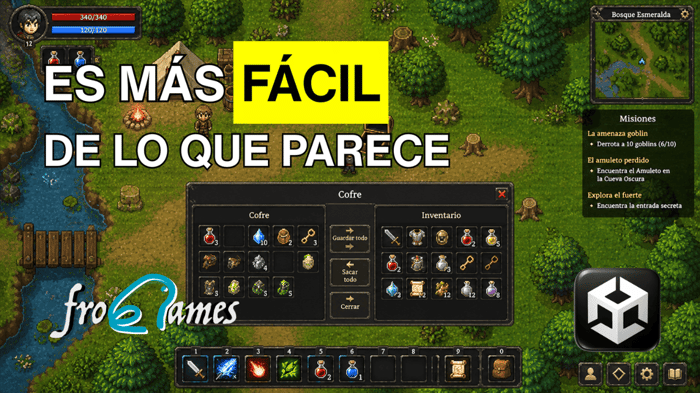 Cofres, persistencia y animaciones en Unity: cómo pulir la jugabilidad de un top down 2D