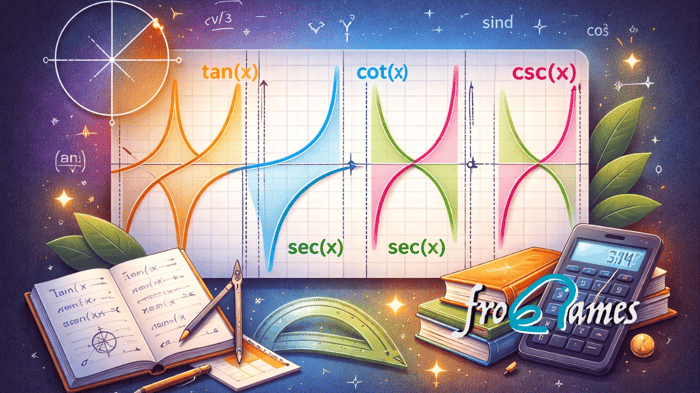Representación gráfica de funciones trigonométricas avanzadas: tangente, cotangente, secante y cosecante