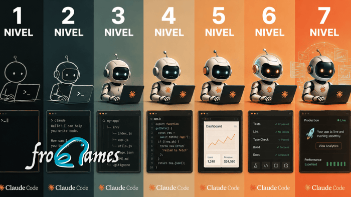 Todos los niveles de Claude Code explicados: de prompts básicos a sistemas autónomos
