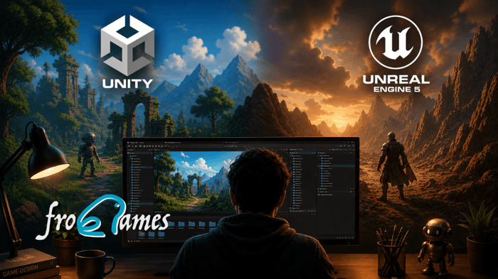 Unity vs. Unreal Engine 5: ¿Qué motor gráfico deberían aprender primero los desarrolladores principiantes?