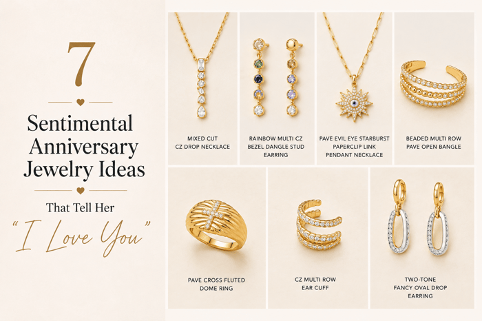 7 Sentimental Anniversary Jewelry Ideas That Tell Her 