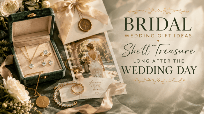 Bridal Wedding Gift Ideas She'll Treasure Long After the Wedding Day