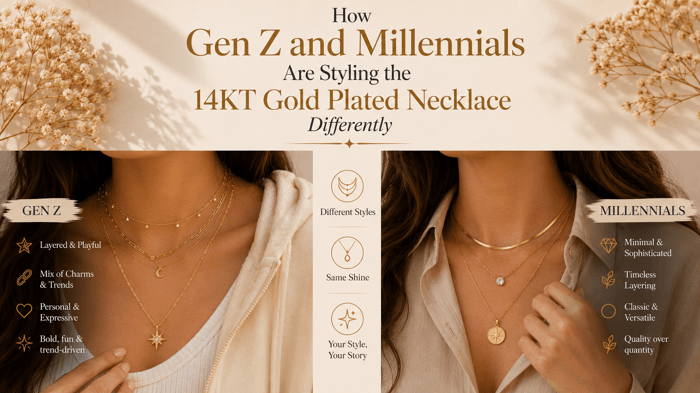 How Gen Z and Millennials Are Styling the 14KT Gold Plated Necklace Differently