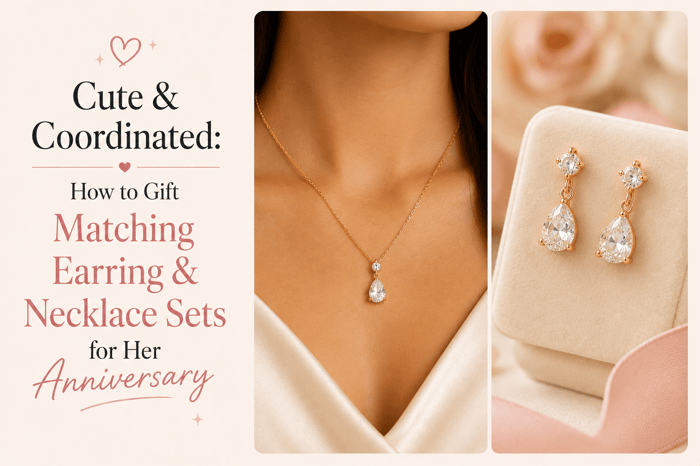 Cute & Coordinated: How to Gift Matching Earring & Necklace Sets for Her Anniversary