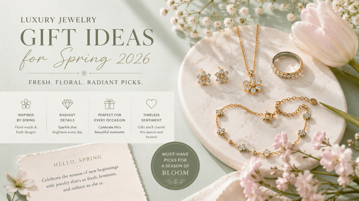 fresh Floral jewellery gift ideas for spring
