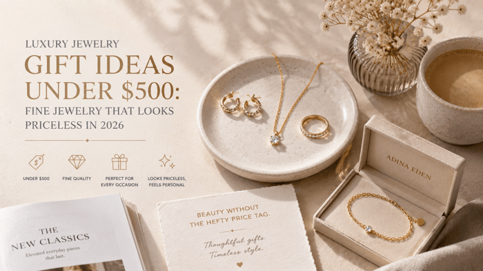 Luxury jewellery gift ideas that are pocket friendly , under $500