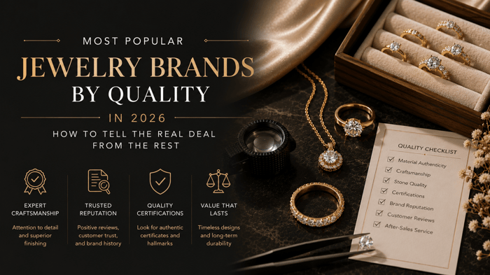 Most popular jewelry brands by quality in 2026