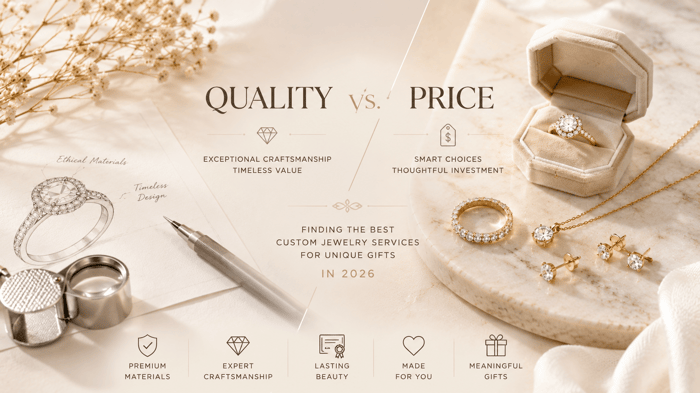Quality vs price - finding the best custom jewelry services in 2026