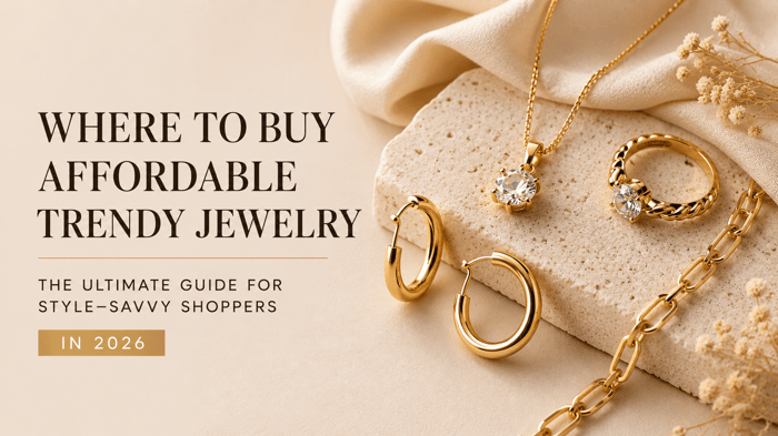 Affordable trendy gold jewellery for style savvy shoppers