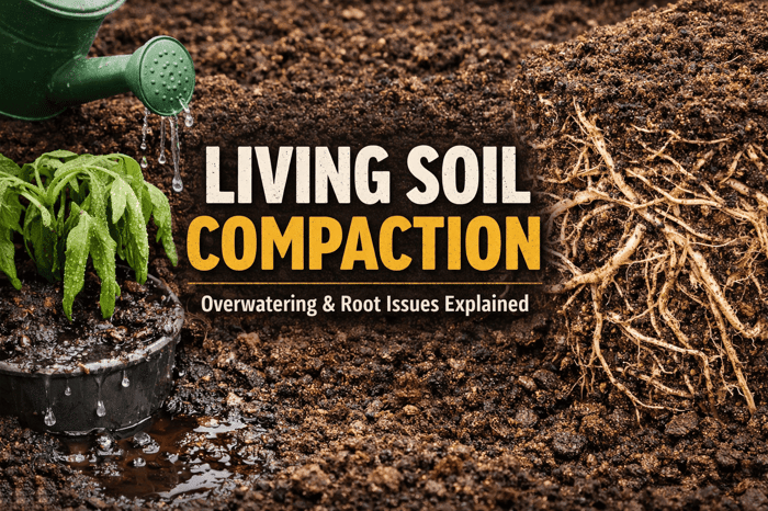 Living Soil Compaction, Overwatering, and Root Issues...