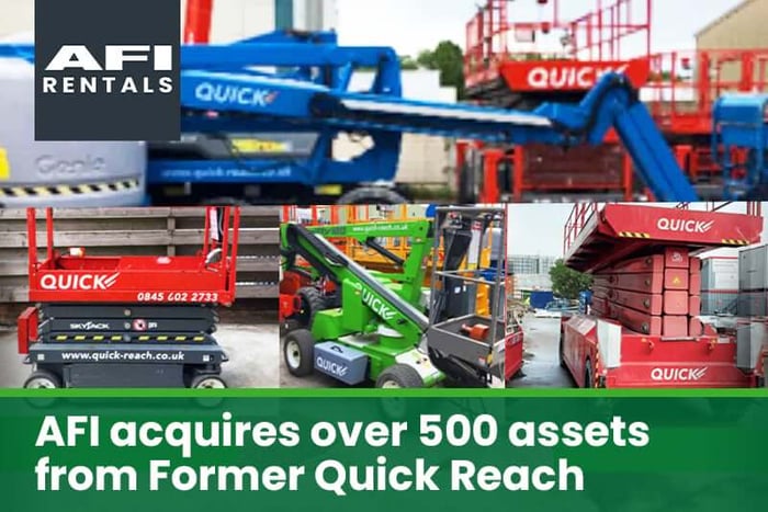 AFI acquires over 500 assets from Former Quick Reach Fleet