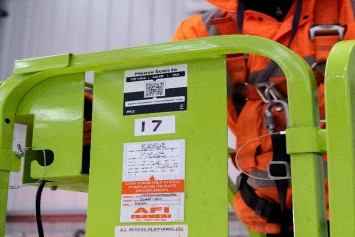 Smart Code Off-Hire Process from AFI-Rentals Brand AFI Lifting