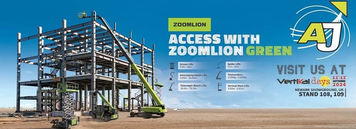 AJ Access to showcase the latest Zoomlion models at Vertikal Days 2024