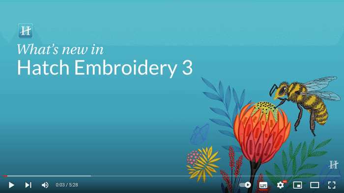 What's New in Hatch Embroidery 3