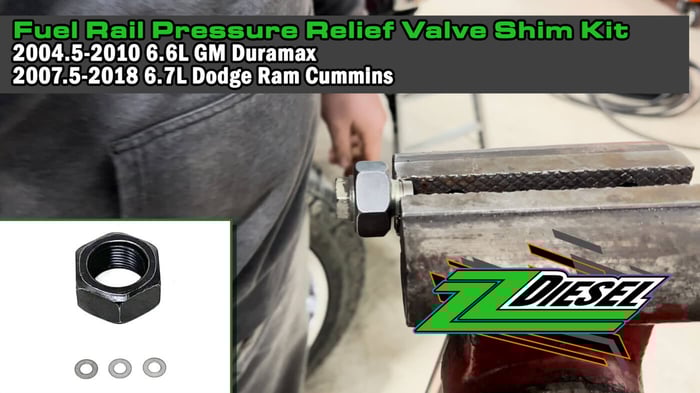 Fuel Rail Pressure Relief Valve Shim Kit