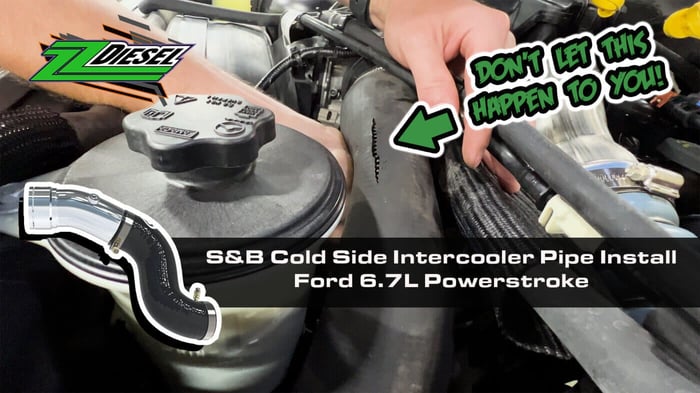 S&B Cold Side Intercooler Pipe Install, Ford 6.7L Powerstroke
