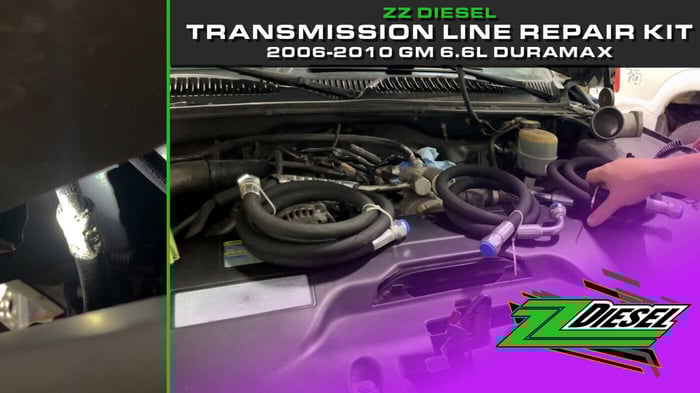 Transmission Cooler Repair Lines, 2001-2010 Duramax