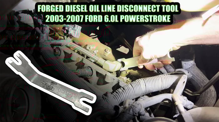 Forged Diesel Fuel Line Disconnect Tool
