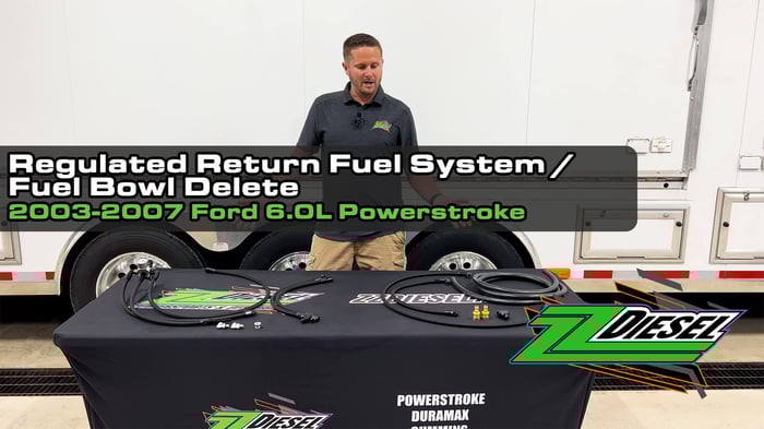 Regulated Return Fuel System, 2003-2007 Ford 6.0L Powerstroke
