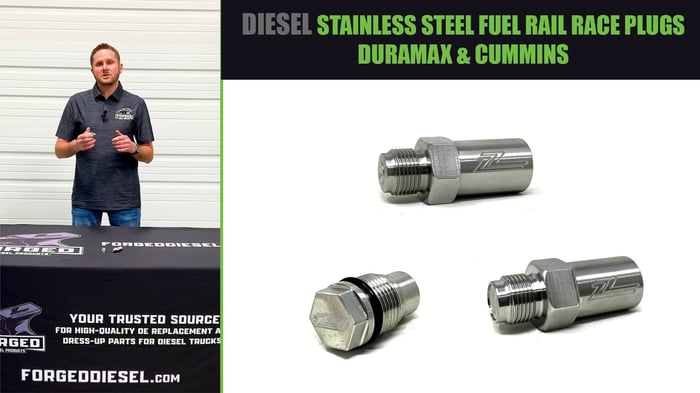 Stainless Steel Diesel Fuel Rail Race Plug