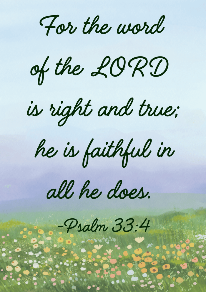 Psalm 33 | A Prayer Of Praise For Our Faithful God