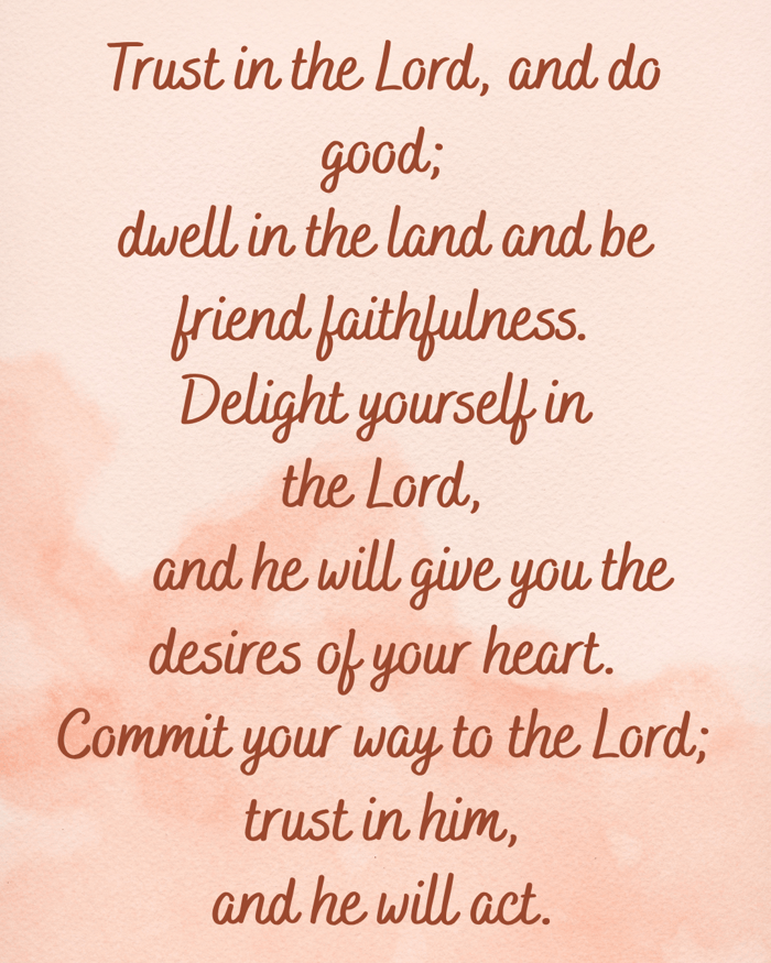 Psalm 37 | A Commitment Prayer