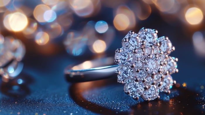 What is a Cluster Diamond Setting