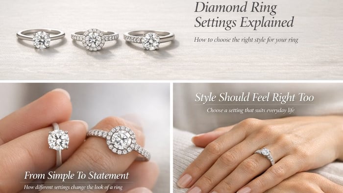 Diamond Ring Settings Explained: How to Choose the Right Style for Your Ring
