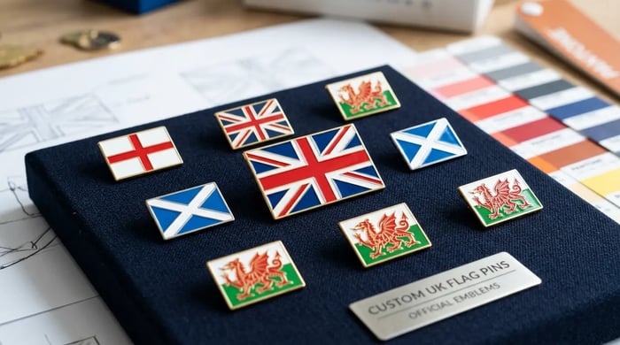Designing Custom UK Flag Pins and Regional Emblems