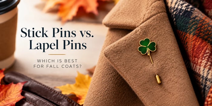 Stick Pins vs. Lapel Pins: Which Is Best for Fall Coats?