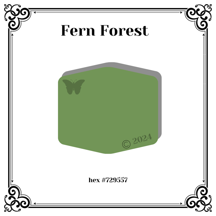 The beautiful Fern Forest color.  Free Recipe.