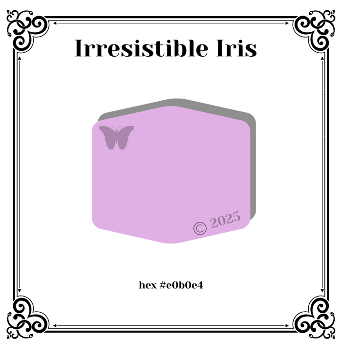 Polymer Clay Free Color Recipe:  Irresistible Iris