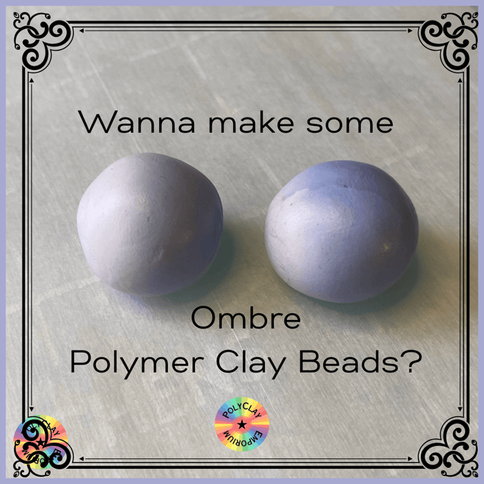 The Ombre Odyssey: Polymer Clay Beads🌈