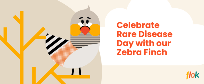 Flying Our Stripes on Rare Disease Day: The Zebra Finches of flok