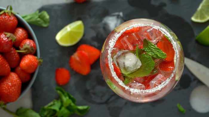 Strawberry Lime Gin & Tonic Recipe