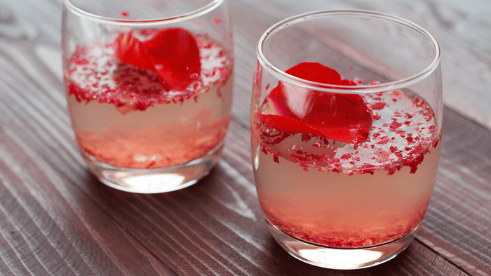 Rhubarb Rosé Cocktail