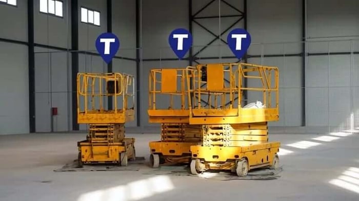 Man lifts being tracked by Trackem GPS tracking