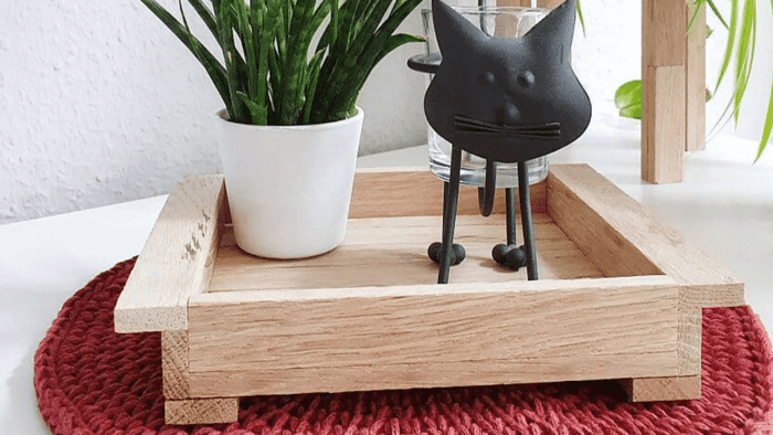 Easy-Sticks Bastelidee: Kleines Dekotablett