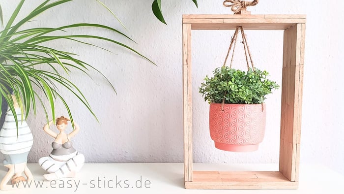 Bastelanleitung Hängeregal aus Easy-Sticks