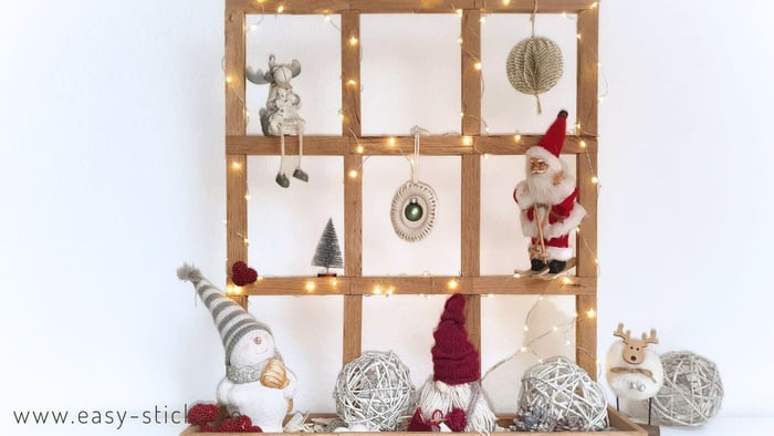 Winterfenster aus Eiche Bastelklötzchen