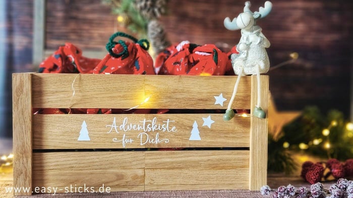 Aus Eiche Holz Basteln: eine Adventskiste