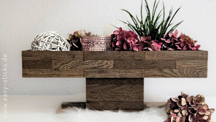 Stilvolle Dekokiste aus Easy-Sticks basteln